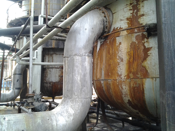 焦化厂硫胺饱和器管路泄露治理