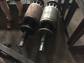 电动机主轴磨损机加工修复