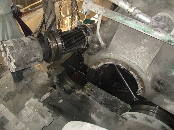 球磨机减速机轴承座磨损在线修复