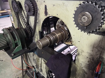 纺织行业烫光机轴磨损在线修复