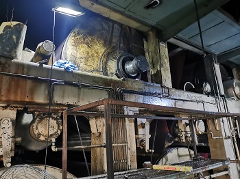 烘缸锥度轴轴颈磨损修复