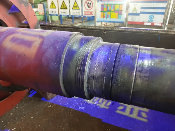 电机轴磨损严重,机加工快速维修来