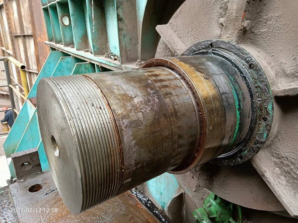 【项目报告】炼铁厂风机轴在线维修