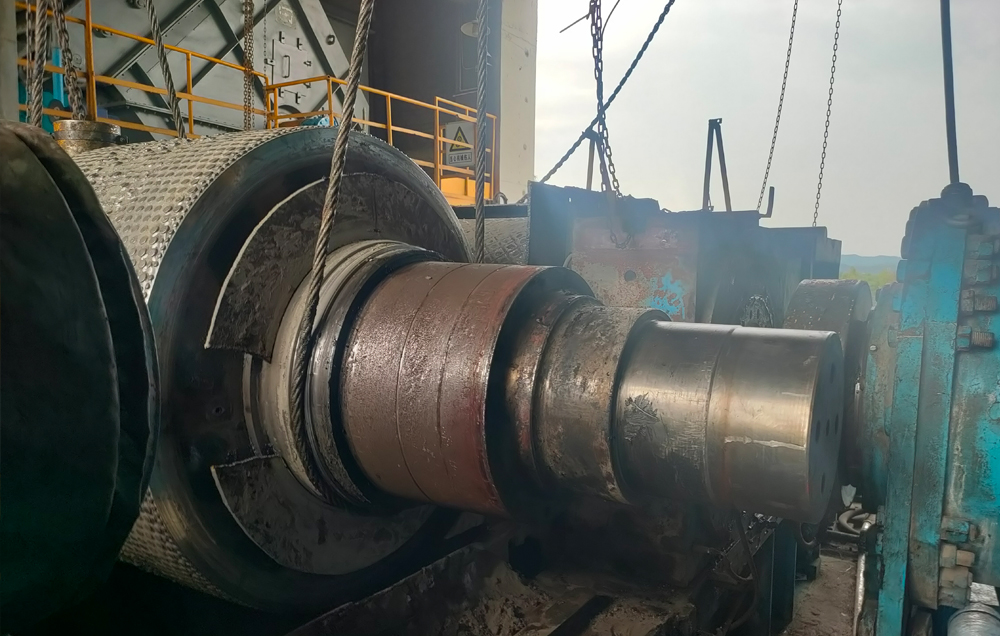 辊压机轴承位修复
