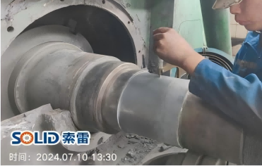 修复细碎机轴承位磨损，只需要简单